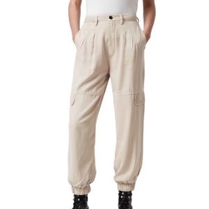 NWOT ALL SAINTS Lira Trousers Stone White US Size 10
